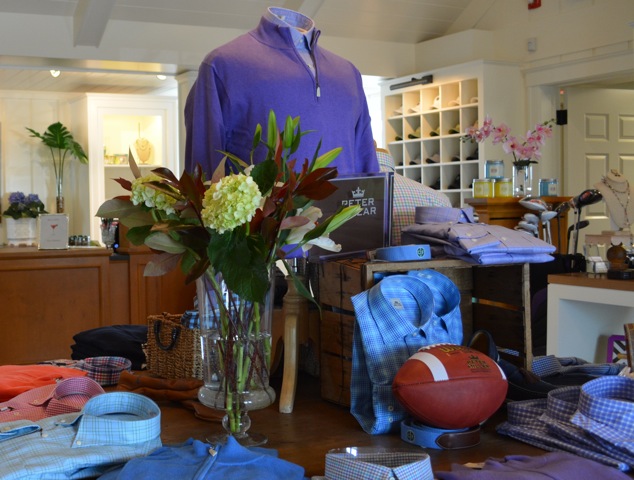 Pro shop service counter display